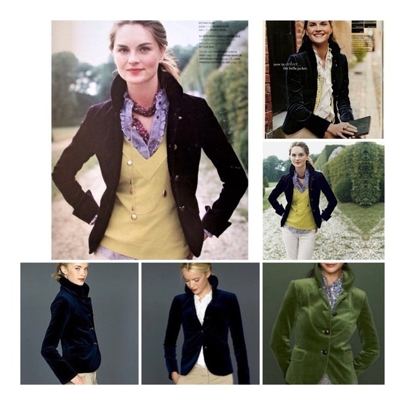J. CREW Bella Velvet Blazer - Deep Chestnut - Picture 1 of 16